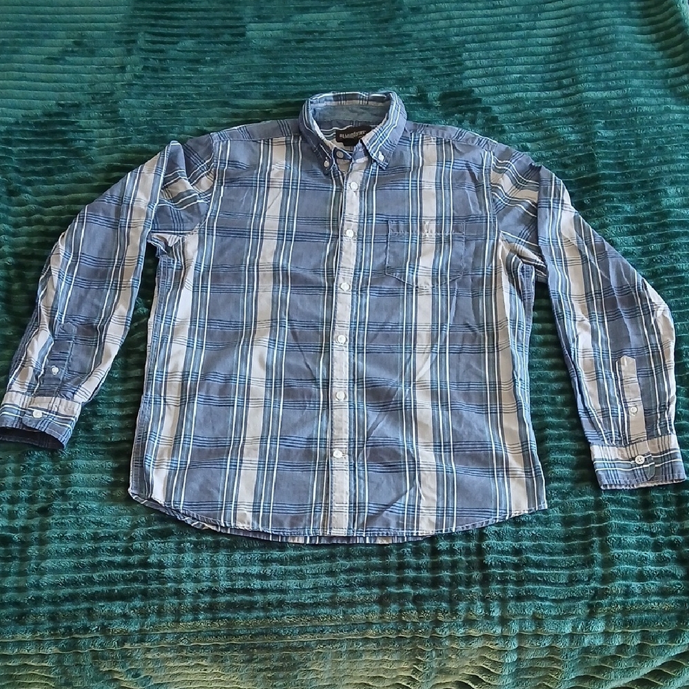 No Boundries Blue Plaid Men's Shirt